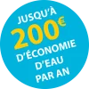 Jusqu'à 200 € d'économie d'eau par an